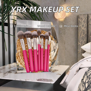 Yrx แปรงแต่งหน้าด้ามไม้สีชมพูสำหรับใช้เป็นทางเลือก7/8/15สำหรับใช้ในการแต่งหน้าที่ร้านมืออาชีพ - Product Image 3