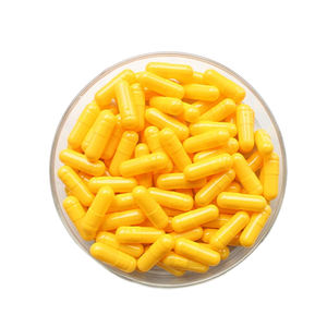 Ukuran kemasan farmasi kapsul HPMC sayuran warna ungu hijau oranye kuning emas 000 dari pabrikan Cina - Product Image 2