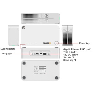 Gokodo 5G esim <span class=keywords><strong>Modem</strong></span> Qualcom Chipset X55 băng thông rộng không dây di động <span class=keywords><strong>wifi</strong></span> di động hotspot Wi-Fi trong nhà CPE ax1800 wifi6 Router - Product Image 4