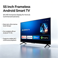 TV Pintar QLED 4K 50 55 65 75 85 Inci Android 15 OS TV Layar Besar Televisi WiFi Home Theater LED TV