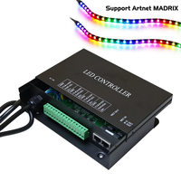 SPI 110v 220v programmation protocole Art-Net LED Studio LED construit H802ra esclave en ligne 4 univers Artnet contrôleur dmx