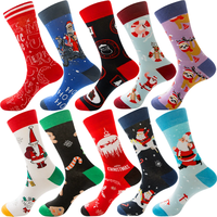 Chaussettes de Noël Créatives d'Usine Personnalisées avec Logo Jacquard, Chaussettes Habillées Colorées Unisexes Rigolotes et Joyeuses en Coton pour Femmes et Hommes