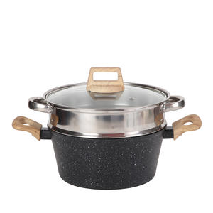 Ensemble de casseroles antiadhésives en <span class=keywords><strong>granit</strong></span>, compatible avec les plaques à induction, ustensiles de cuisine multifonctionnels pour la maison - Product Image 3