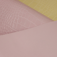Tissu en vinyle PVC double face de 2,1 mm, effet crocodile, imperméable, pour sacs, meubles, sets de table décoratifs