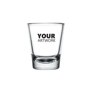 2oz verre à shot Whisky Espresso tasse 50ml spiritueux petite balle tir tasse peut être personnalisé LOGO