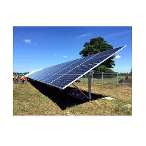 Özelleştirilmiş güneş montaj çözümleri güneş Pv paneli zemin montaj braketleri yapısı ile zemin vidası vakıf