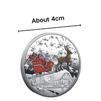 Cadeau souvenir unique de Noël Créativité personnalisée Père Noël 3d plaqué or en métal