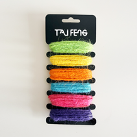 Vente en gros de corde en chanvre torsadée colorée de 2 mm de la marque Taifeng pour l'emballage de cadeaux et les travaux manuels, durable et douce, fabriquée en Chine