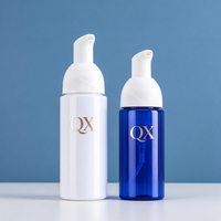 Flacon Distributeur Moussant Rechargeable 40ml 50ml 80ml, Pompe à Mousse Blanche Transparente Bleue 50ml 80ml pour Emballage de Nettoyant Visage Quotidien