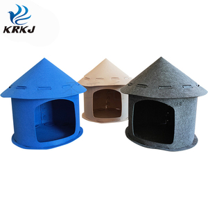 TC4309C Werkseitig abnehmbares Filz Haustier atmungsaktives Bett Welpen Tier Spielhaus für Hund und Katze - Product Image 3
