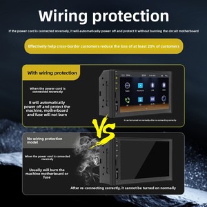 7 inch xe cho MP5 Máy nghe nhạc với cho BT không dây HD <span class=keywords><strong>Camera</strong></span> chiếu hậu Carplay <span class=keywords><strong>Android</strong></span> tự động Bảng điều khiển đài phát thanh có dây bảng điều khiển đài phát thanh - Product Image 4