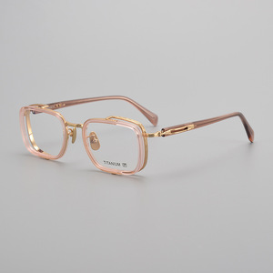 Lunettes en titane <span class=keywords><strong>de</strong></span> <span class=keywords><strong>petite</strong></span> <span class=keywords><strong>taille</strong></span>, forme diamant, pour hommes et femmes, certifiées CE, pour les occasions formelles professionnelles comme les réunions avec les clients - Product Image 1