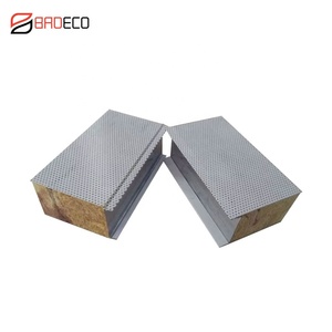 Panneaux muraux sandwich BRD Rockwool Surface perforée <span class=keywords><strong>Isolation</strong></span> phonique SIRIM & CE pour murs extérieurs - Product Image 2