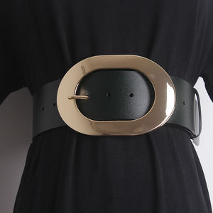 <span class=keywords><strong>Ceinture</strong></span> en cuir véritable à <span class=keywords><strong>boucle</strong></span> large et ovale pour femmes et dames, vente en gros - Product Image 1