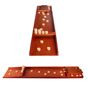 Massief Hout Desktop Jojo Spel Grond Shuffleboard Houten Glijdende Bal Board Curling Bal Te Koop