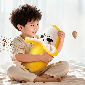 Juguetes de Peluche de Plátano Beat Music, Muñeco Musical Educativo para Bebés, Peluche de Plátano Suave Relleno de Algodón PP - Product Image 3