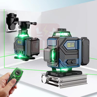 Ensemble de niveau laser vert avec trépied pour usage extérieur, haute précision, nivellement entièrement automatique, épaisseur de faisceau réglable, alimenté par batterie