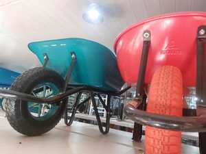 दक्षिण अमेरिकी ट्रपर गुणवत्ता धातु ट्रे हल्के फोल्डेबल टिकाऊ 4-व्हील व्हीलबैरो कारलेट - Product Image 3