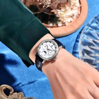 Montre PAGANI DESIGN PD-1789, bracelet en cuir véritable, diamants, luxe, étanche, tendance, quartz, pour femme, vente en gros d'usine.