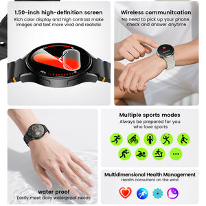 Montre connectée avec écran IPS HD de 1,5 pouce, gestion de la santé multidimensionnelle, mode multi-mouvements, communication intelligente, étanche IP67, métal - Product Image 3