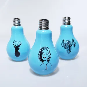 الجملة المصباح الكهربي شكل الزجاج الأزرق المواد جرة