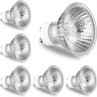 Ampoule GODONLIF GU10/MR16 120V 50W pour chauffe-bougie avec couvercle en verre 2700K blanc chaud à intensité variable, lot de 6