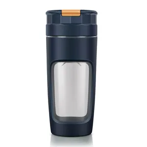 Juicer listrik luar ruangan, juicer listrik pencampur jus mini portabel, blender smoothie 20oz