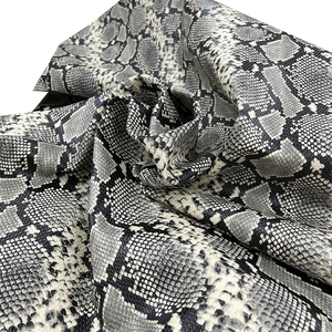 Thân Thiện Với Môi Đầu Tiên Lớp Chính Hãng Da Bò In Da Trong Màu Đen Và Trắng Mô Hình Con Trăn - Product Image 3