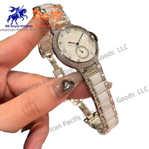 Orologio da <span class=keywords><strong>Donna</strong></span> con Quadrante Rotondo e Diamanti, Bracciale in <span class=keywords><strong>Acciaio</strong></span> Inossidabile Bicolore, Orologio da Polso Elegante Stile Cartieres - Product Image 5