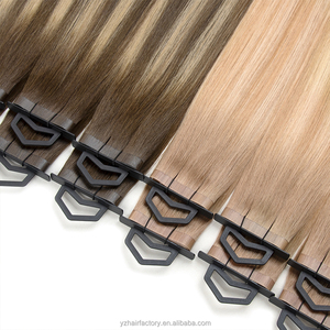 Extensions de cheveux naturels russes vierges de qualité supérieure, invisibles, injectées, en trame, pour la vente en gros en usine - Product Image 1