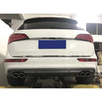 Kit carrosserie sport style facelift avec diffuseur de pare-chocs arrière et embout d'échappement pour Audi Q5 SQ5 à RSQ5 2008-2017