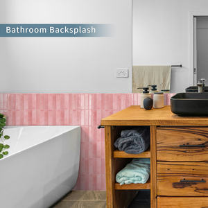 Decoración del Hogar, Azulejos Autoadhesivos 3D ROSADOS, Pegatinas <span class=keywords><strong>de</strong></span> Azulejos para Pared, Azulejos Adhesivos para Cocina y Baño - Product Image 5