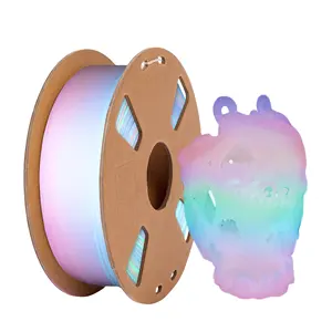Luminous Rainbow Pla Filament Color Change Rainbow Multi Colored Flexible 3D Printing 1Kg 1.75Mm 3D Printer Pla Filament"