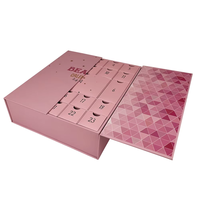 Boîte cadeau de luxe personnalisée calendrier de l'avent vide pour Noël pour vernis à ongles huile soin de la peau sérum faux cils avec avantage UV