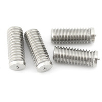Vis de soudage sans tête en acier inoxydable 304, vis de soudage pleine, filetage PT, goujon de soudage par décharge de condensateur pour tôle