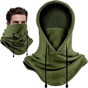 Cagoule verte unisexe réglable pour l'extérieur, cache-cou 100 % polyester pour adulte - Product Image 1