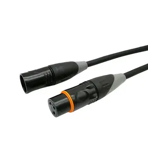 DMX DMX sahne kablosu DMX erkek kadın XLR 3-Pin dengeli korumalı DJ LED hareketli kafa Par ışık Mic mikser