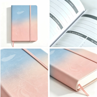 Carnet à spirales A5 personnalisé en similicuir souple, avec logo sur mesure, pages épaisses, sangle fixe, idéal pour étudiants, journal scolaire, cadeau d'étude