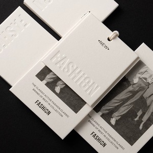 Luxury clothing wholesale hand brand clothing label Clothing brand tag design custom logo string label - Product Image 4