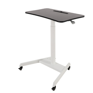 Q2, blanco, ergonómico, altura ajustable, neumático, elevador rodante, podio móvil para el hogar, oficina, portátil inteligente, carrito de escritorio, escritorio de pie - Product Image 2