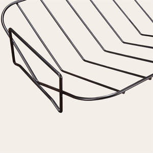 OEM/ODM Grille de 15 pouces Porte-réseau Double Poignée en acier au carbone Rectangle Antiadhésif Poulet Rôti Dinde Plaque de Cuisson Grill Pan Plat - Product Image 5