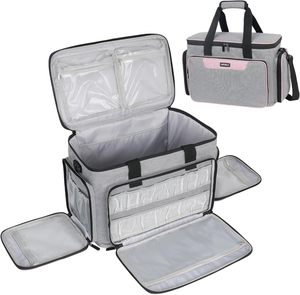 Échantillon gratuit Sac de transport pour machine à coudre avec rembourrage amovible Sac fourre-tout pour machine à coudre Accessoires de couture supplémentaires - Product Image 1