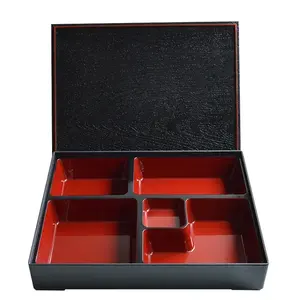 Лидер продаж, японская коробка бэнто для суши, деревянная коробка из АБС-пластика, пищевой контейнер, многоразовые Экологически чистые полипропиленовые коробки для хранения