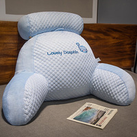 Coussin de tête de lit, coussin lombaire, coussin de lecture pour canapé-lit et dortoir, amovible, pratique et utile, vente en gros