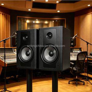 Haut-parleur numérique en bois 100W 6.5 pouces Bass TRS Home Studio Music Recording Lab Professional Powered Active Monitor Speaker - Product Image 6