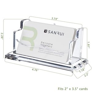 Porte-cartes de visite bureau clair acrylique porte-cartes de visite présentoir de carte de visite - Product Image 4