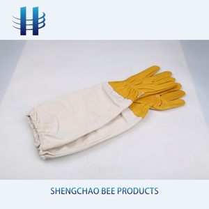 Strumenti di apicoltura guanti di protezione traspirante bee guanti di cuoio di formato personalizzato apicoltore apicoltura guanti - Product Image 6