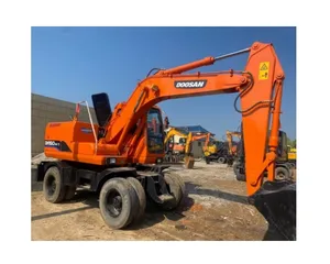 Bán giá thấp doosan 150 sử dụng máy xúc nước và đường 15 tấn lốp máy xúc