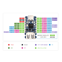 Carte de développement mini RP2350-USB-A, MCU double cœur RP2350A 150 MHz, 520 Ko SRAM, 2 Mo Flash, USB-A pour le développement de systèmes embarqués IoT