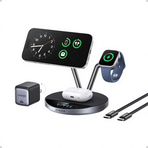 Estación de Carga Anker Prime 3 en 1, <span class=keywords><strong>Cargador</strong></span> Inalámbrico de 25W para iPhone Compatible con TEC Active Cooling - Product Image 1